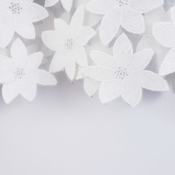 🚫SOLD🚫 J. Crew Floral Lace Trim Wool Sweater - Picture 6 of 8